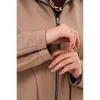 The Calyra Reversible Leather Women Jacket – Taupe