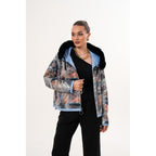 The Velora Sky Blue Reversible Lambskin Women Leather Jacket