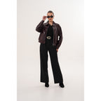 The Elvoria Reversible Burgundy Leather Jacket