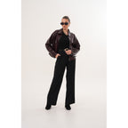 The Elvoria Reversible Burgundy Leather Jacket