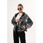The Calyra Reversible Leather Women Jacket – Black