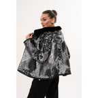The Velora Black Reversible Lambskin Women Leather Jacket