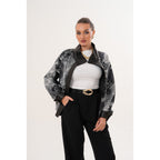 The Ravessa Reversible Black Leather Women Jacket