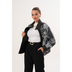 The Ravessa Reversible Black Leather Women Jacket