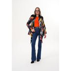 The Mirage Brushstroke Leather Women Jacket
