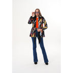 The Mirage Brushstroke Leather Women Jacket