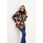 The Mirage Brushstroke Leather Women Jacket