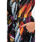 The Mirage Brushstroke Leather Women Jacket