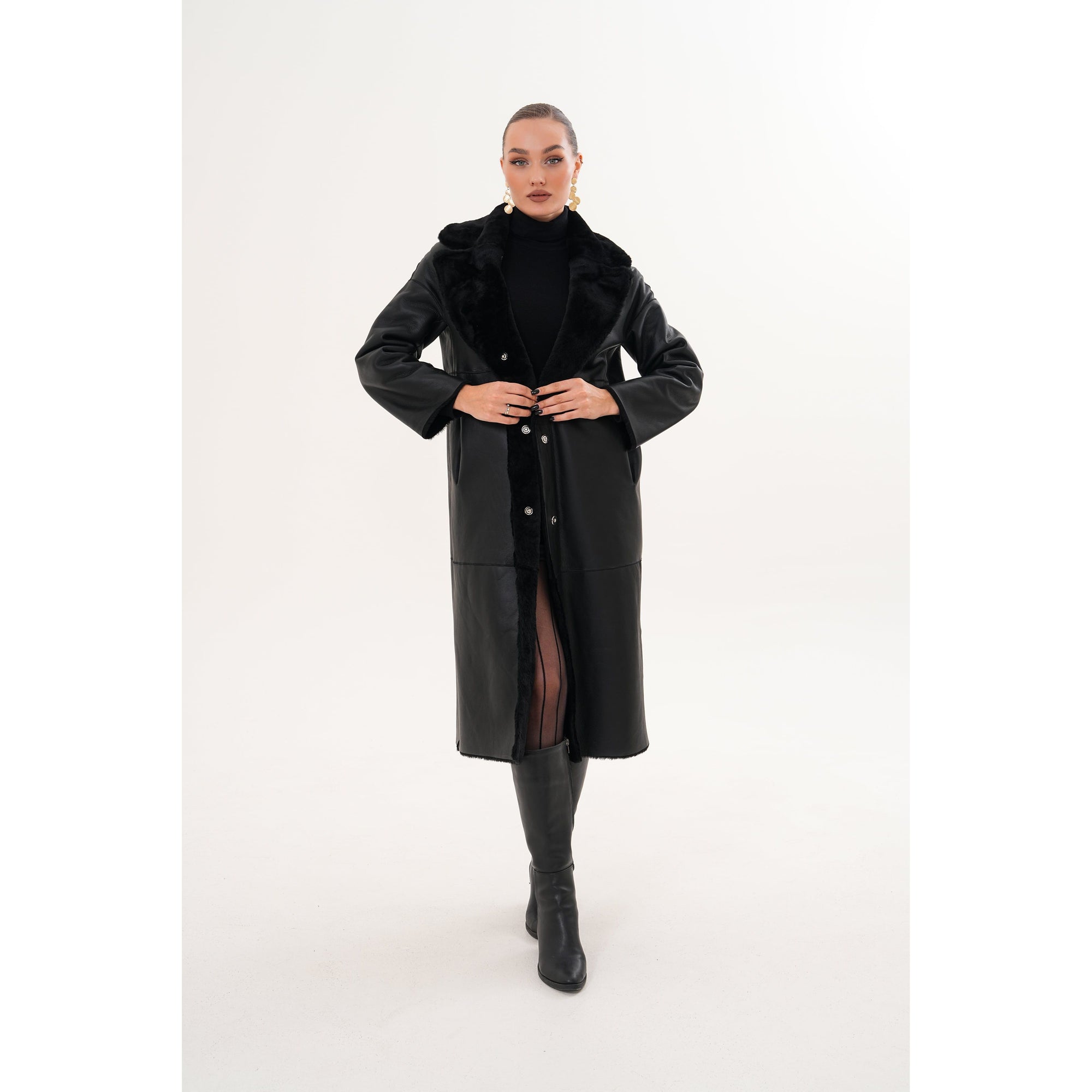 Vinci The Emilia Reversible Shearling Leather Women Jacket