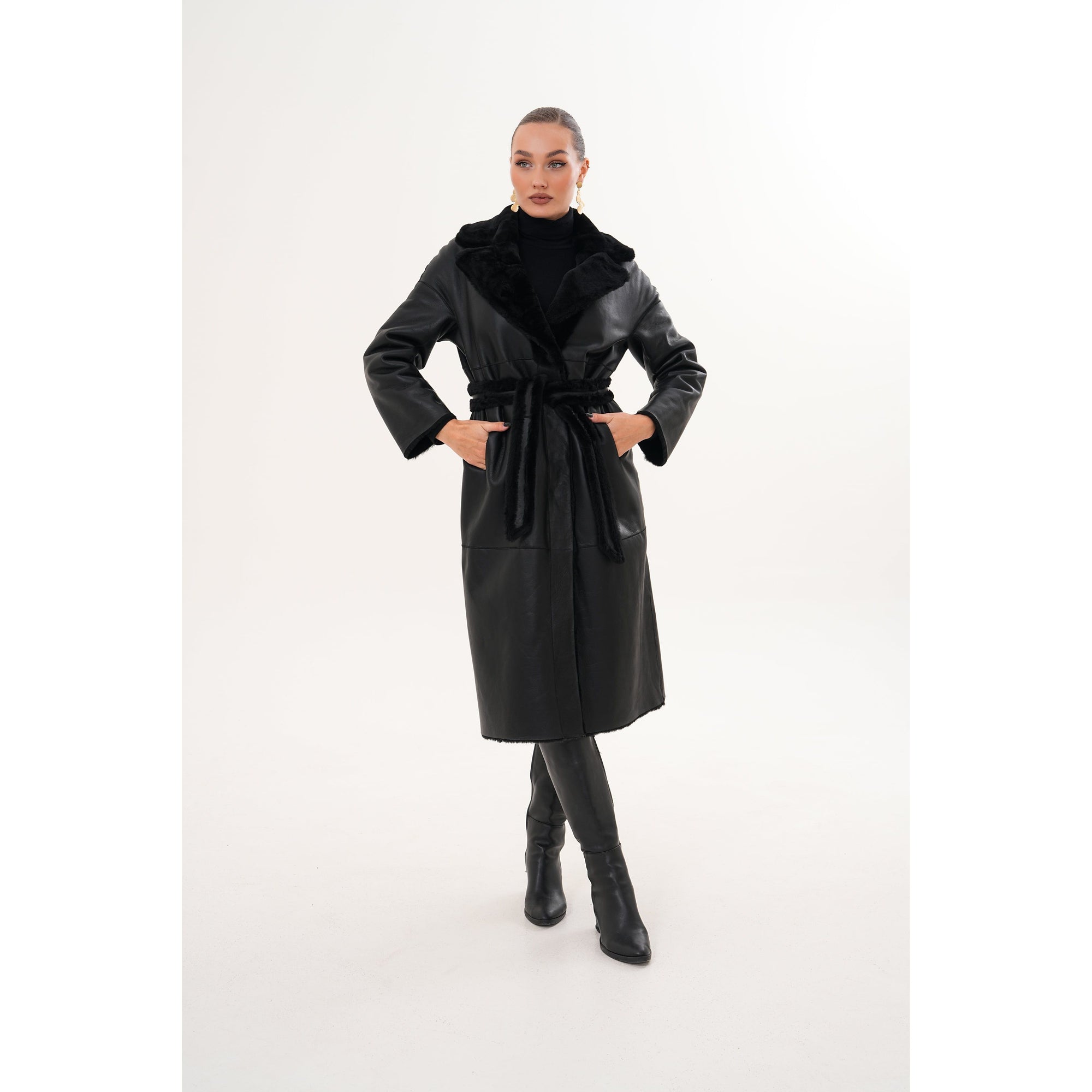 Vinci The Emilia Reversible Shearling Leather Women Jacket
