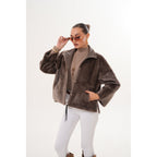 Vinci The Geneva Reversible Shearling Leather Women Jacket