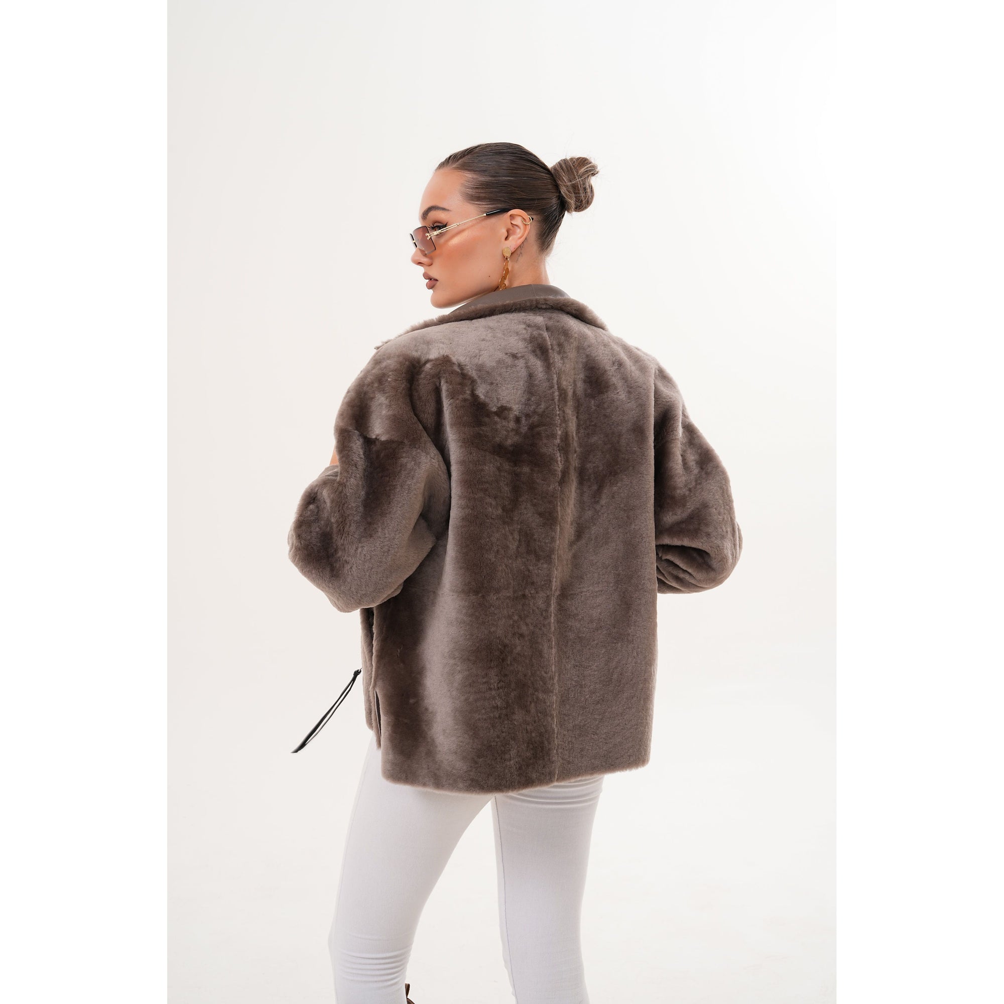 Vinci The Geneva Reversible Shearling Leather Women Jacket