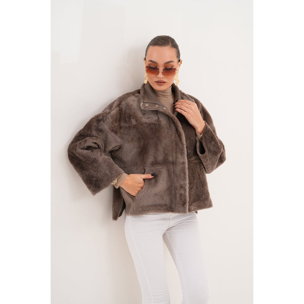 Vinci The Geneva Reversible Shearling Leather Women Jacket