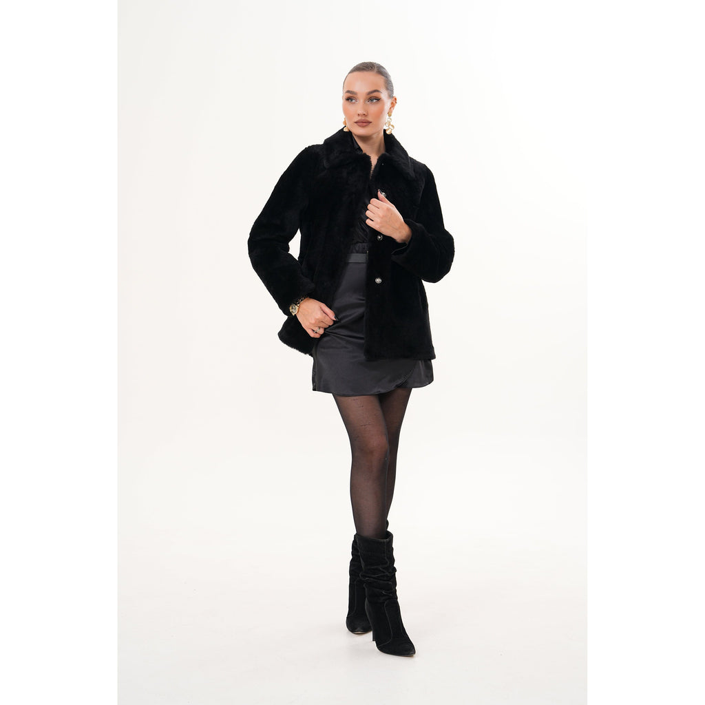 Vinci The Ava Reversible Shearling Leather Women Jacket
