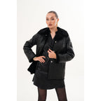 Vinci The Ava Reversible Shearling Leather Women Jacket