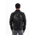 The Azzuro Black Leather Jacket