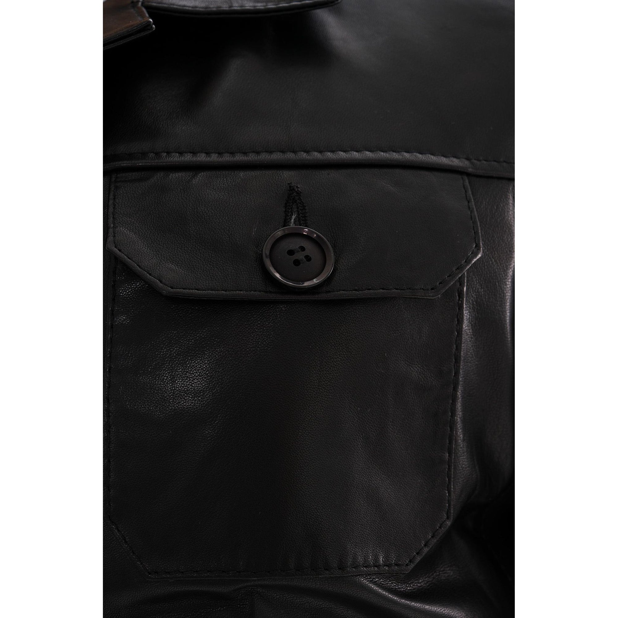 The Azzuro Black Leather Jacket