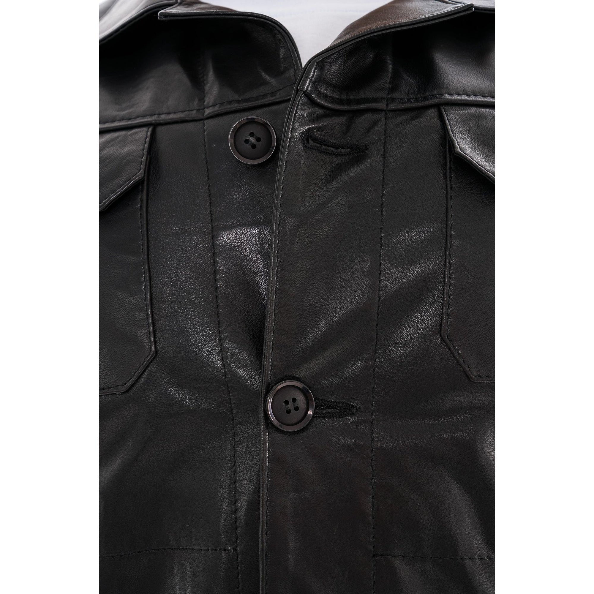 The Azzuro Black Leather Jacket