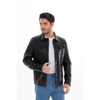 The Mantua Black Leather Jacket
