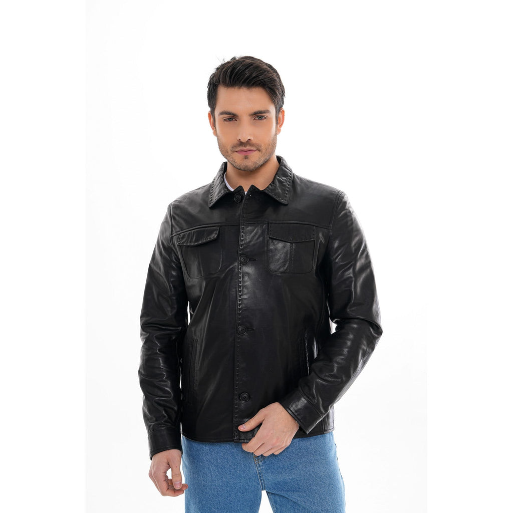 The Mantua Black Leather Jacket