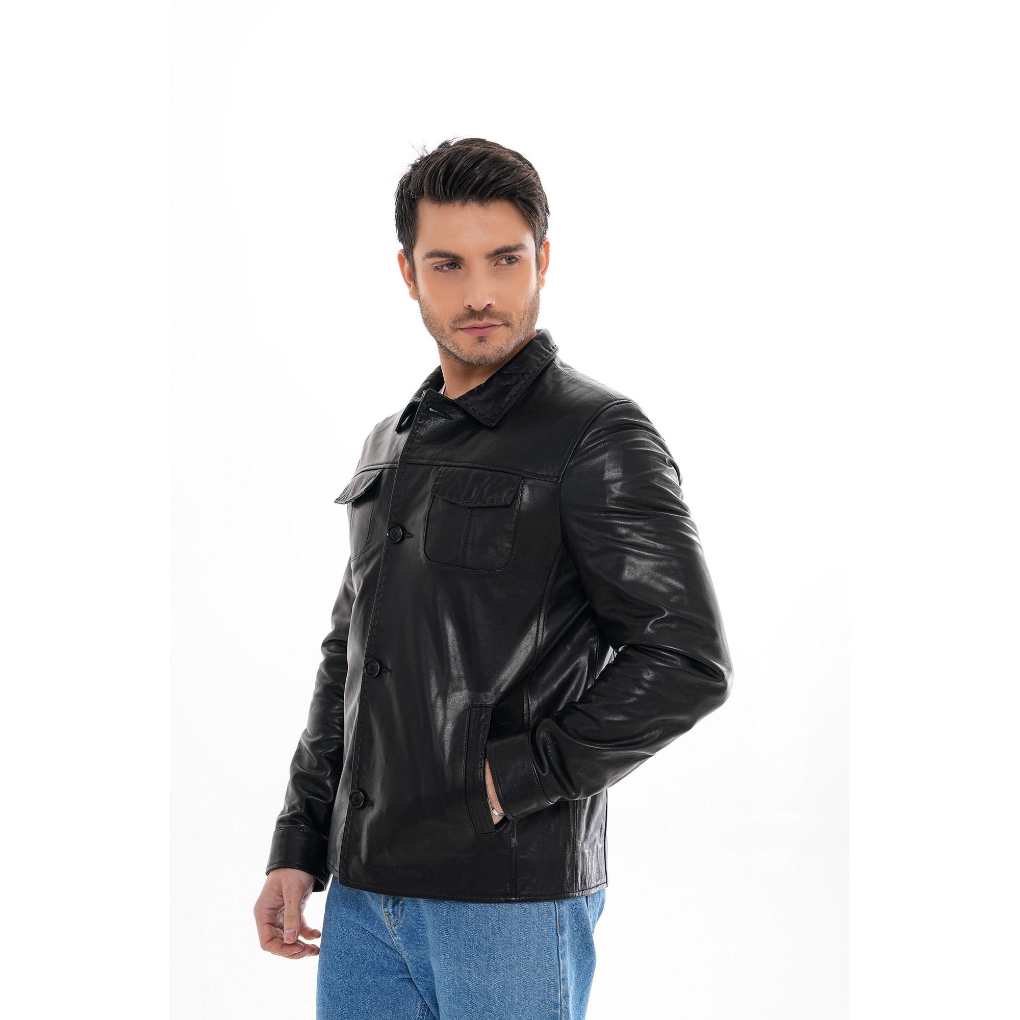 The Mantua Black Leather Jacket