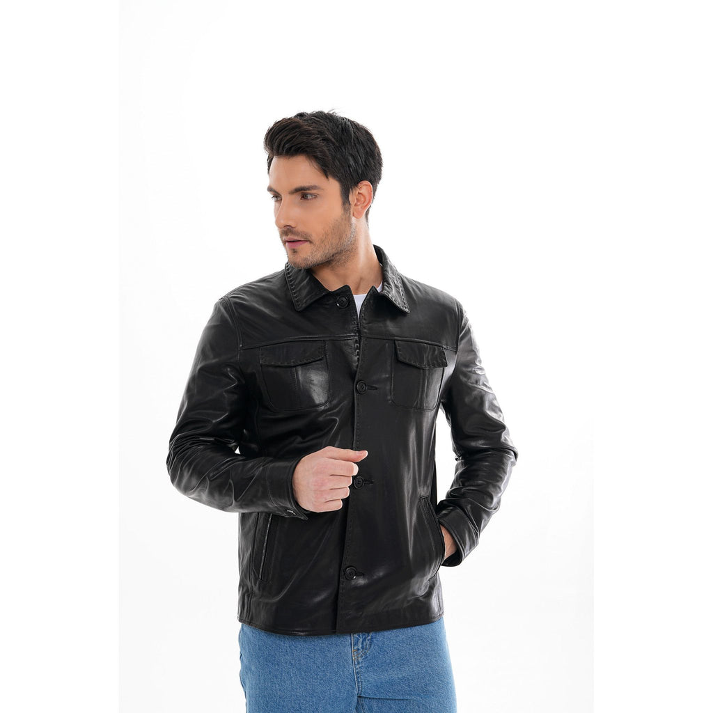 The Mantua Black Leather Jacket