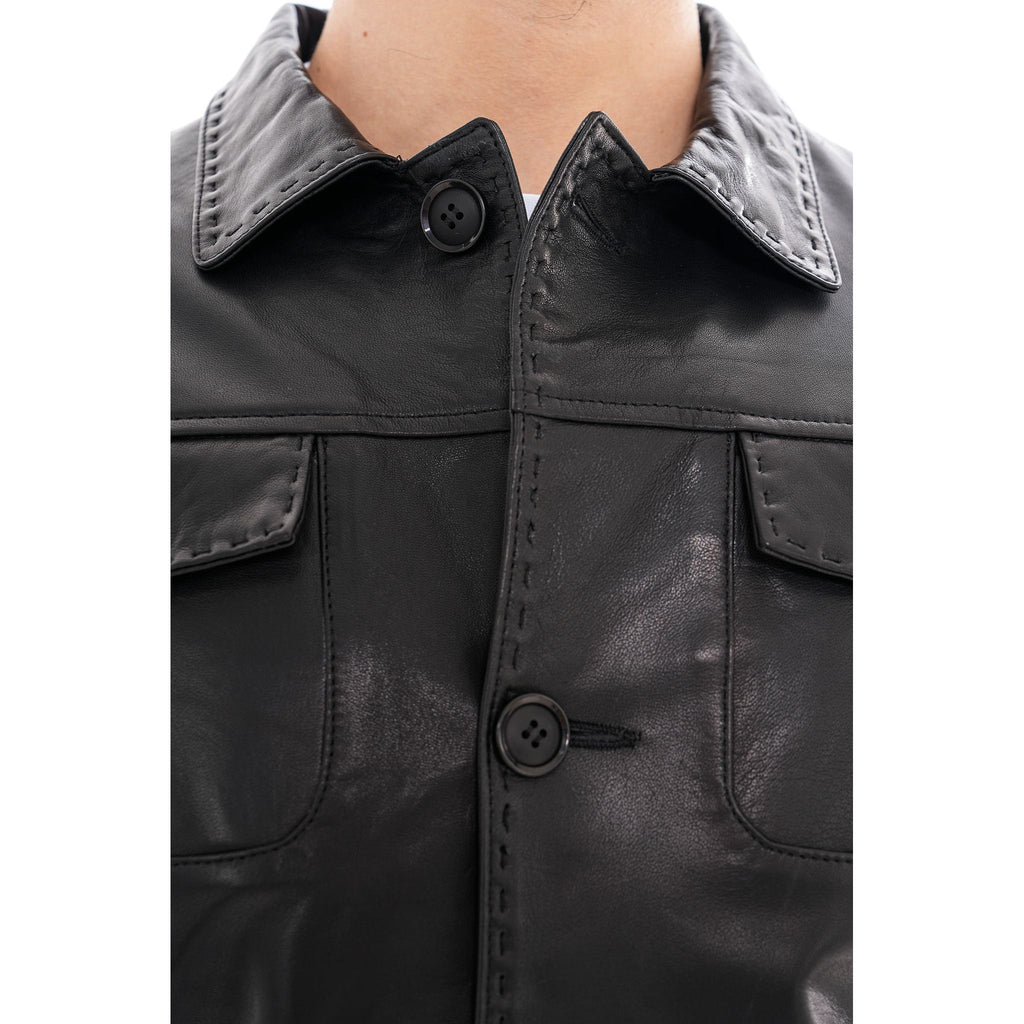 The Mantua Black Leather Jacket