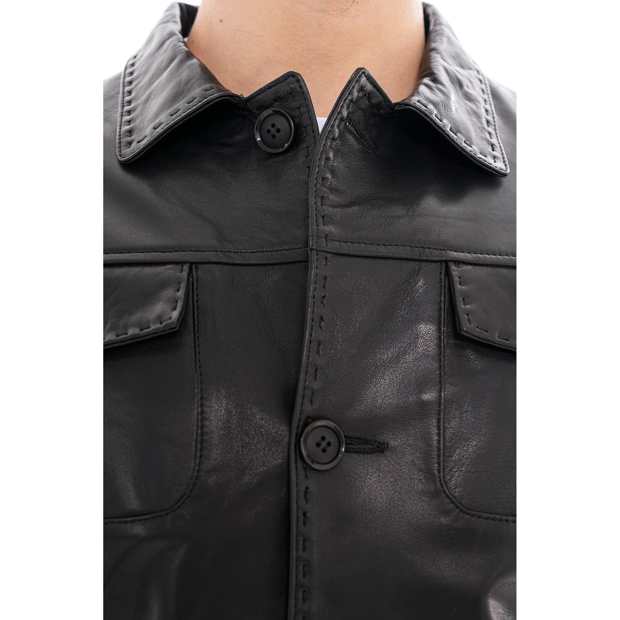 The Mantua Black Leather Jacket