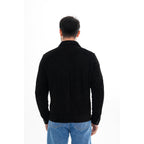 The Azzuro Suede Black Leather Jacket