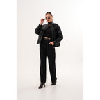Vinci The Vesper Black Leather Women Jacket