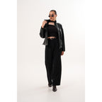 Vinci The Vesper Black Leather Women Jacket