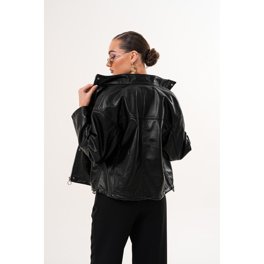 Vinci The Vesper Black Leather Women Jacket