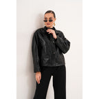 Vinci The Vesper Black Leather Women Jacket