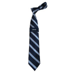 Men's IZOD Tie Classic Woven Silky Feel #IZ-1 Navy Blue Stripe