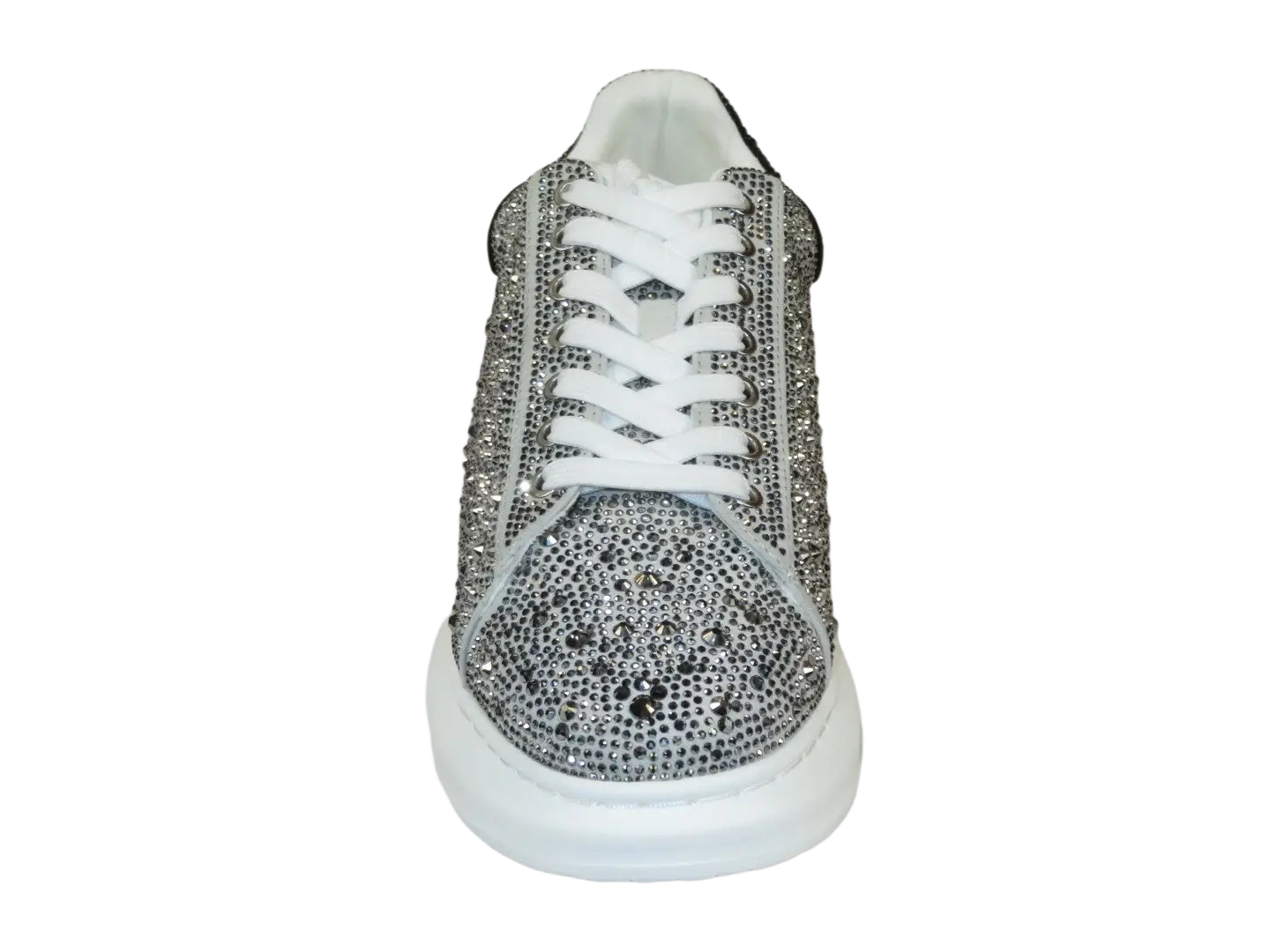 Men's Dressy Sneaker Shoes STEVE MADDEN Micro Suede Stones Icebox Silver