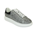 Men's Dressy Sneaker Shoes STEVE MADDEN Micro Suede Stones Icebox Silver