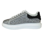 Men's Dressy Sneaker Shoes STEVE MADDEN Micro Suede Stones Icebox Silver