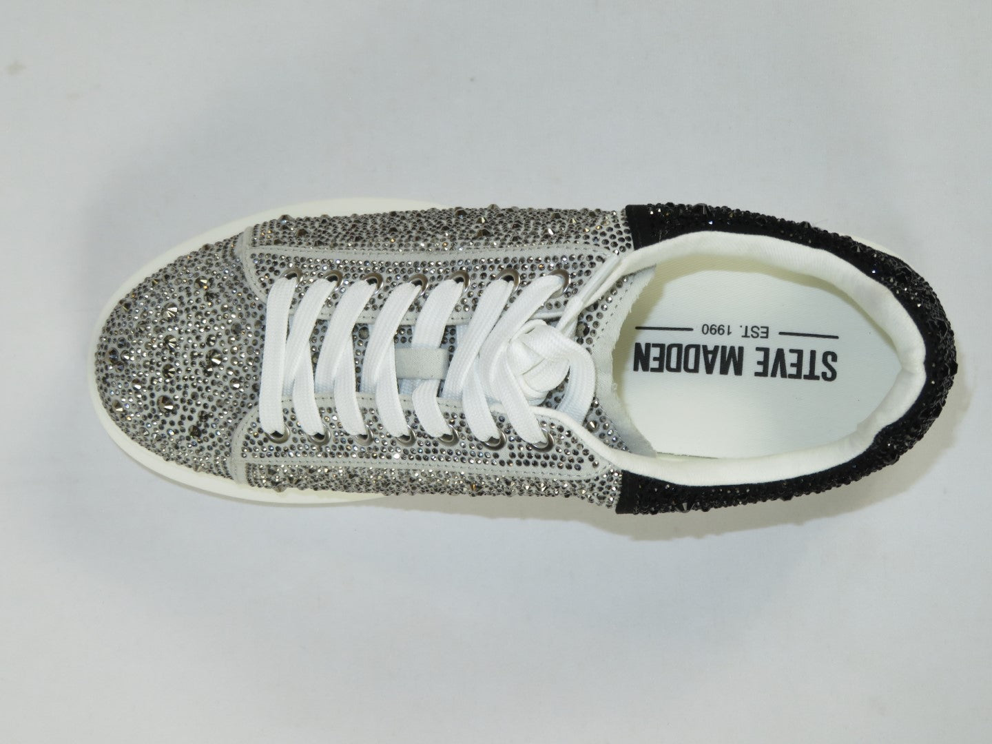 Men's Dressy Sneaker Shoes STEVE MADDEN Micro Suede Stones Icebox Silver