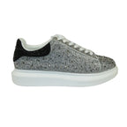 Men's Dressy Sneaker Shoes STEVE MADDEN Micro Suede Stones Icebox Silver