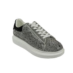 Men's Dressy Sneaker Shoes STEVE MADDEN Micro Suede Stones Icebox Silver