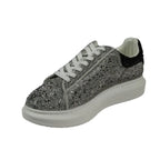 Men's Dressy Sneaker Shoes STEVE MADDEN Micro Suede Stones Icebox Silver