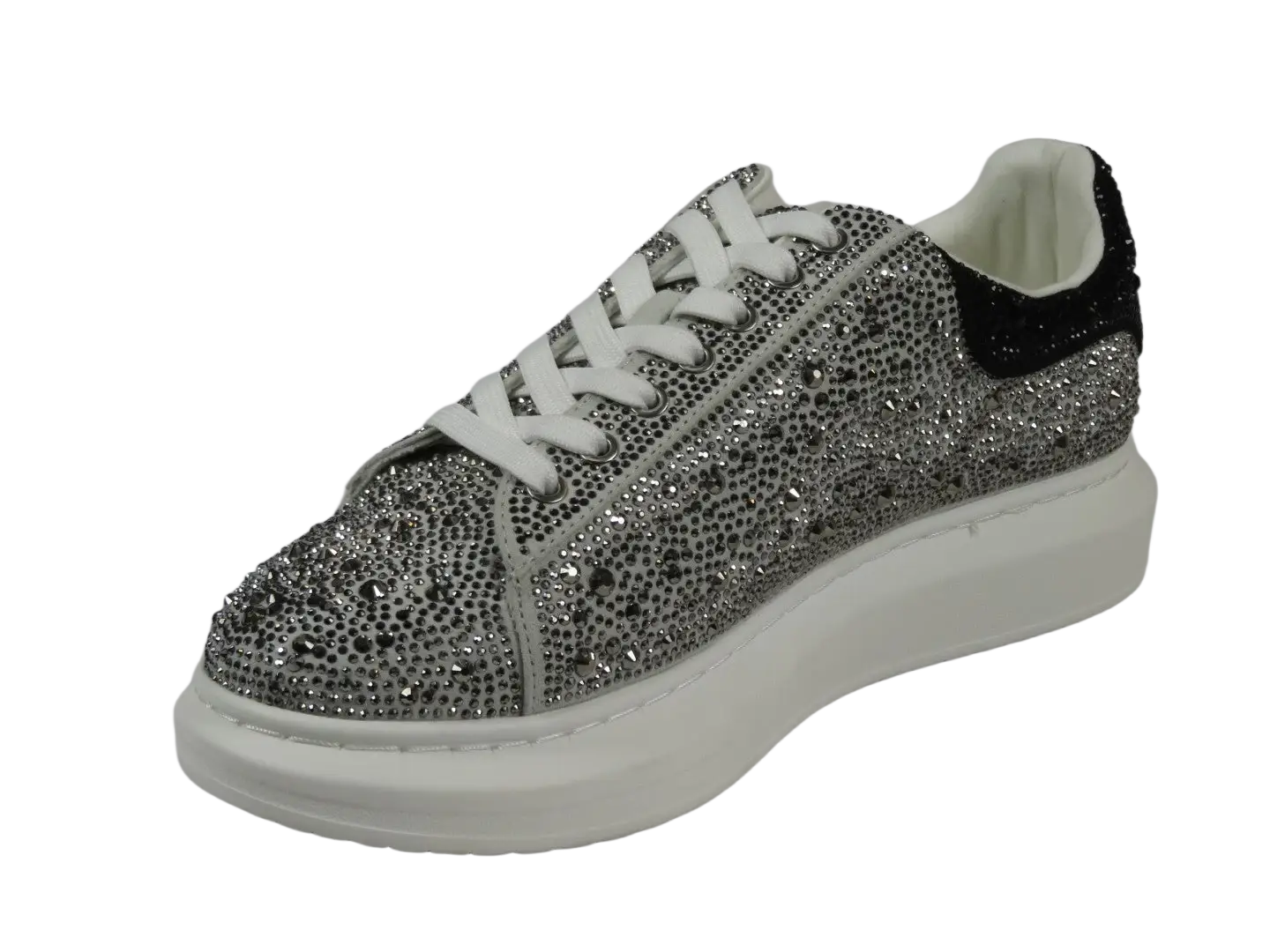 Men's Dressy Sneaker Shoes STEVE MADDEN Micro Suede Stones Icebox Silver