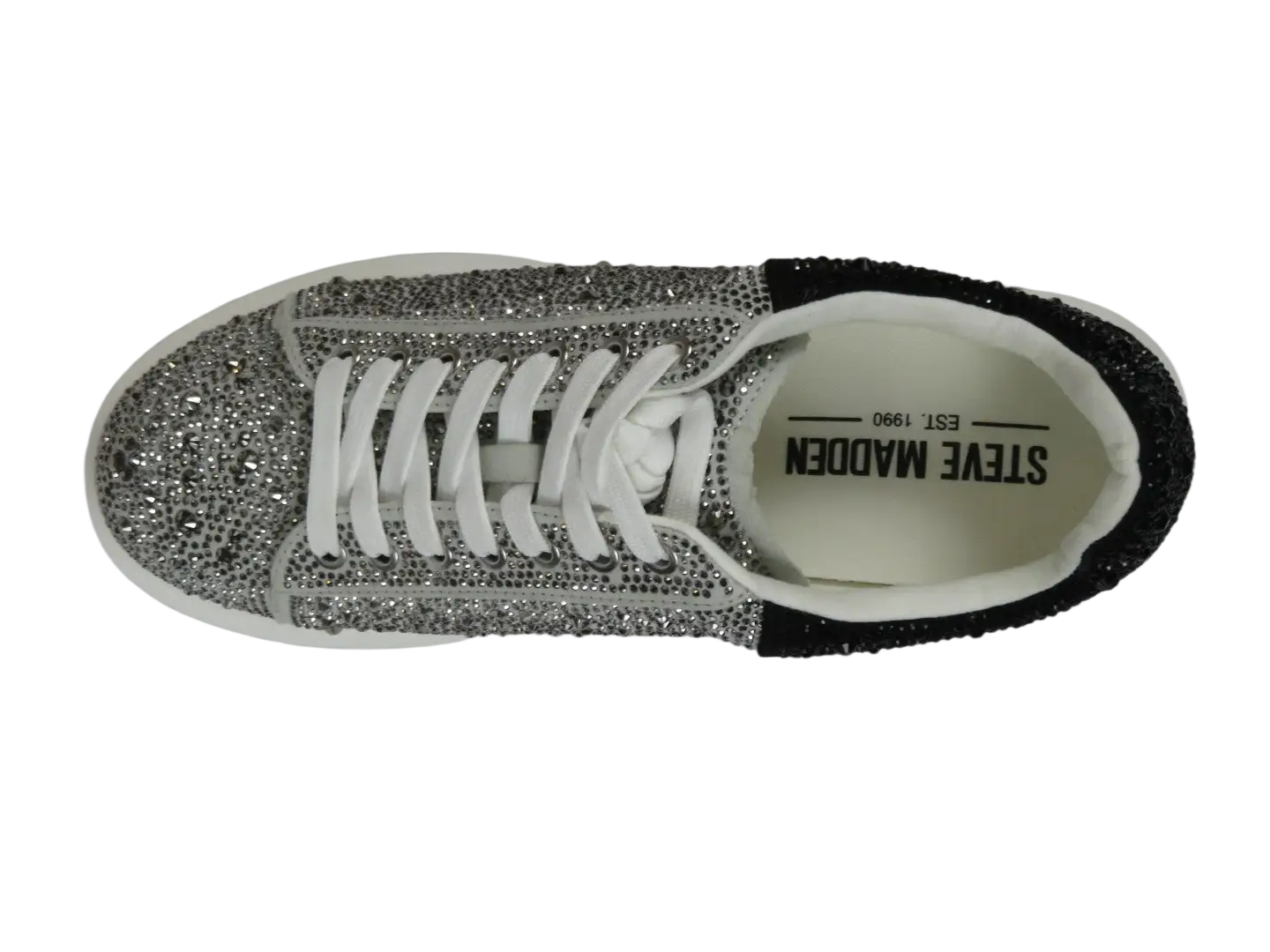 Men's Dressy Sneaker Shoes STEVE MADDEN Micro Suede Stones Icebox Silver