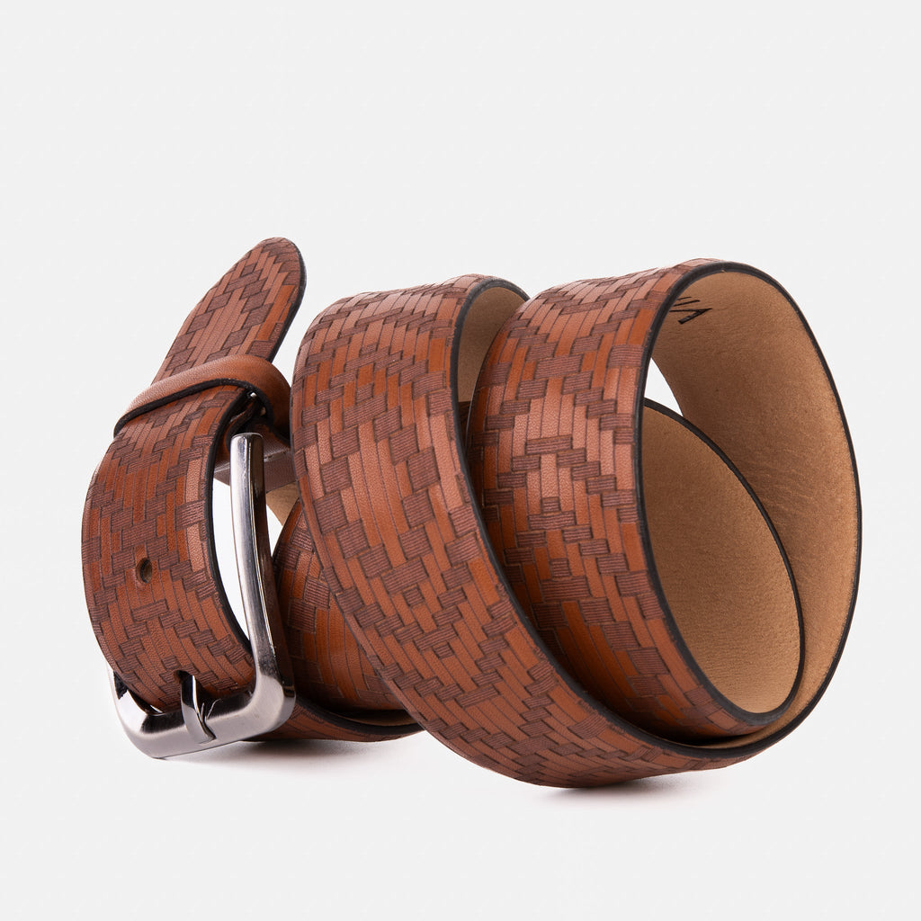 The Meram Tan Calfskin Belt