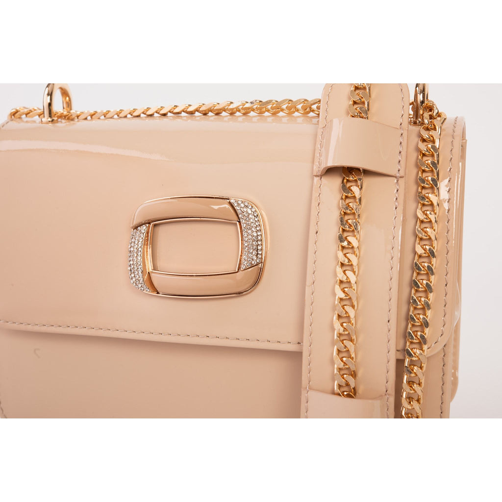 The Ferrara Cream Patent Leather Handbag