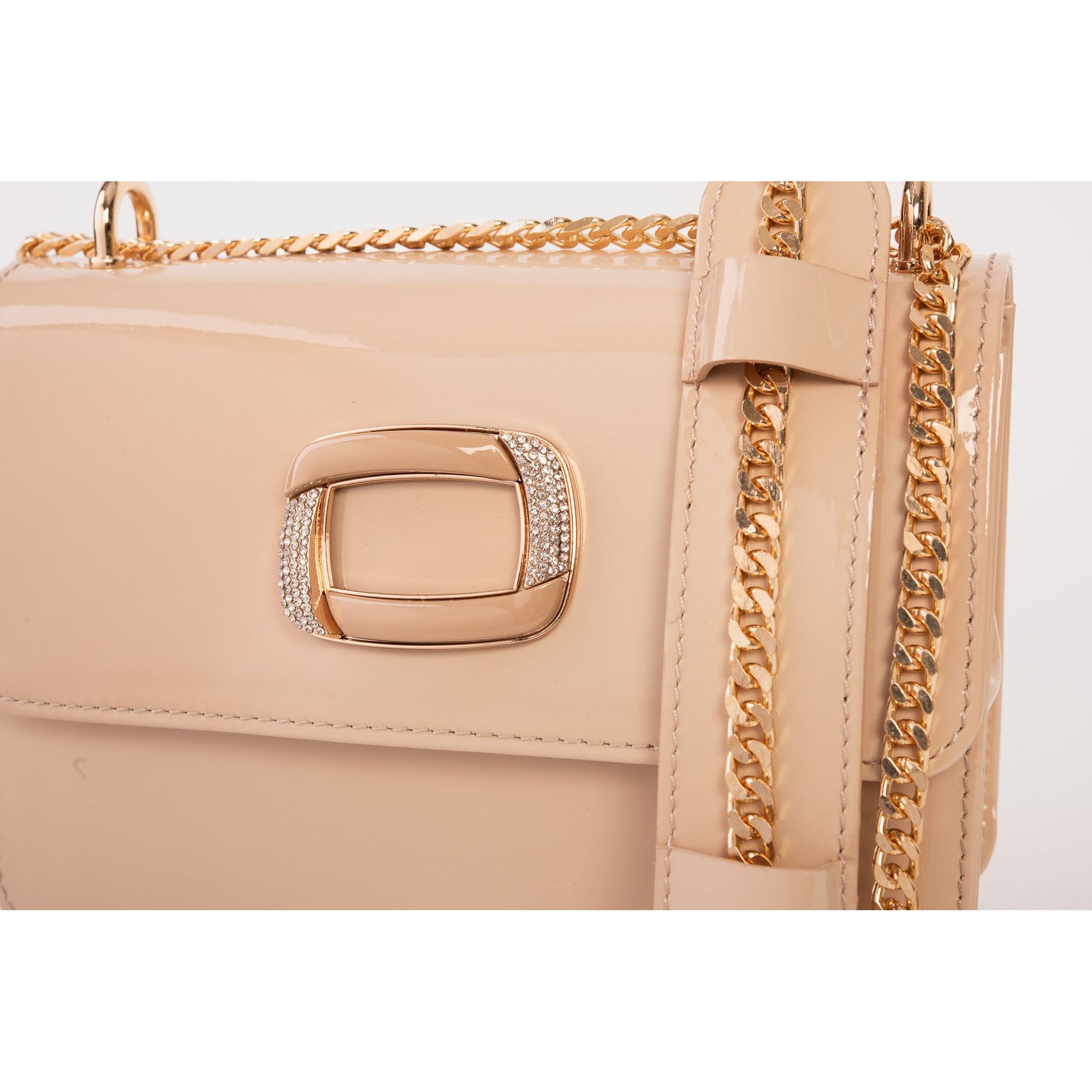 The Ferrara Cream Patent Leather Handbag