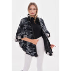 Vinci The Glacier Black Reversible Leather Women Jacket