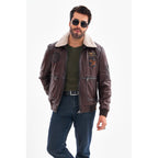 The Northway Brown Lambskin Men Leather Jacket