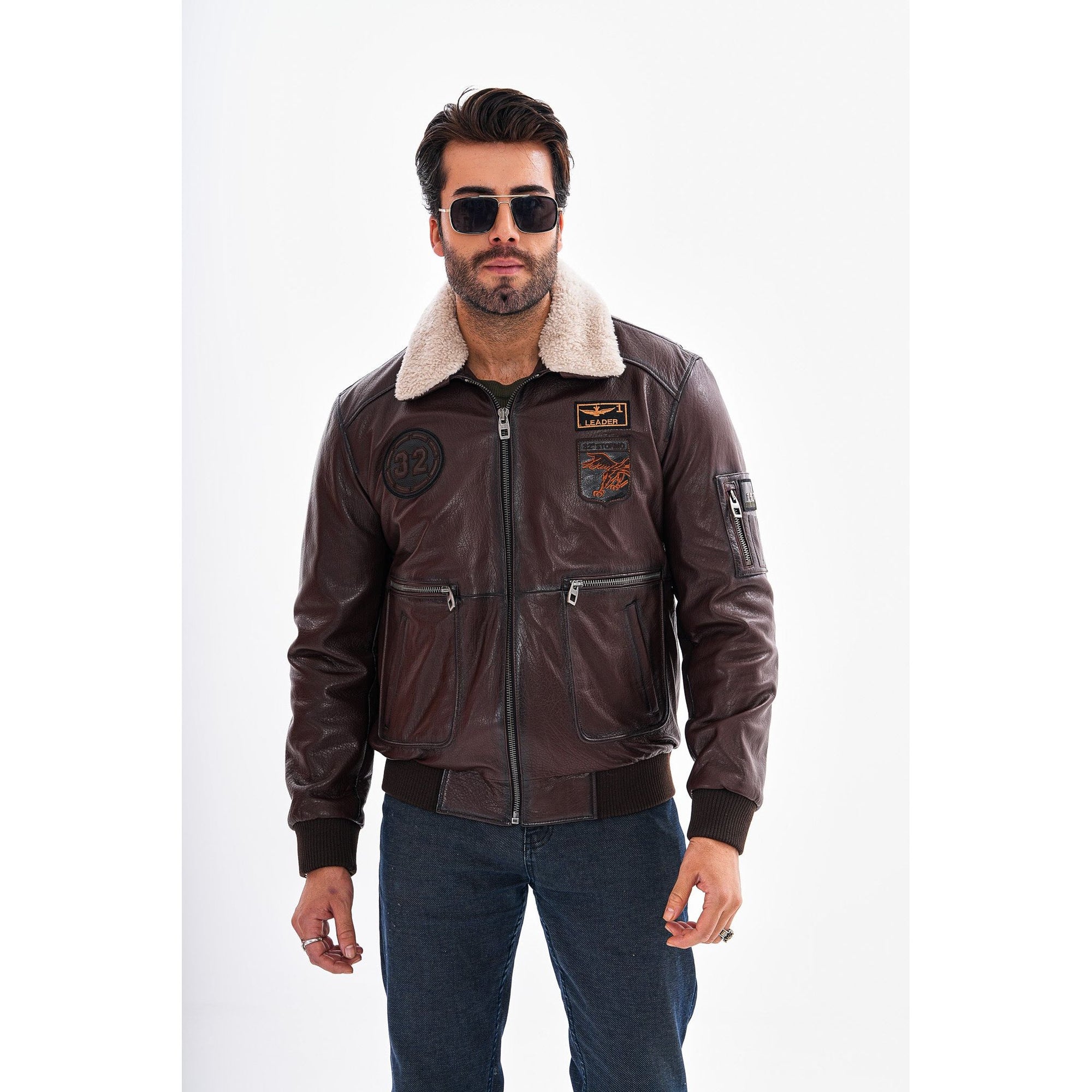 The Northway Brown Lambskin Men Leather Jacket