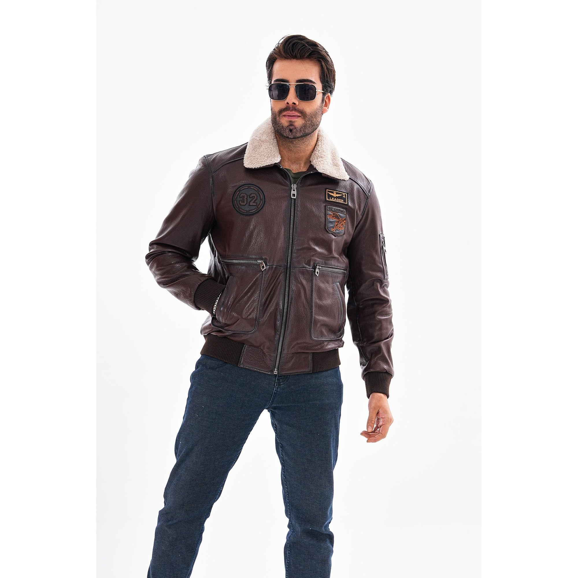The Northway Brown Lambskin Men Leather Jacket